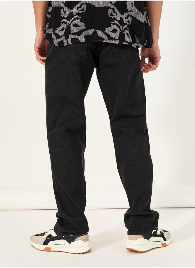 Styli Cotton Stretch 5-Pocket Relaxed Fit Jeans  - Image 4