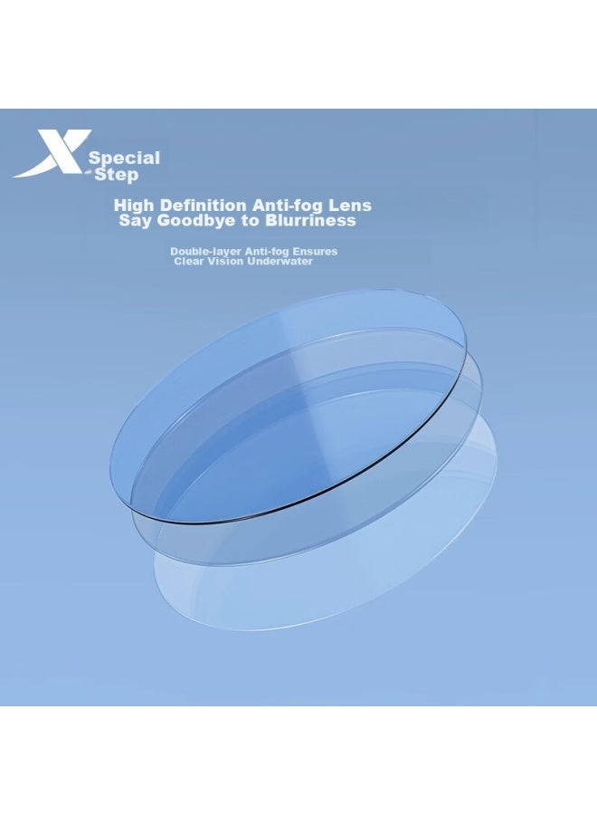 Xtep Swimming Goggles, High-definition Anti-fog Waterproof, Uni, Suitable For Nearsightedness, Professional Racing Adult Swimming Gl, 300 Degrees - Image 3