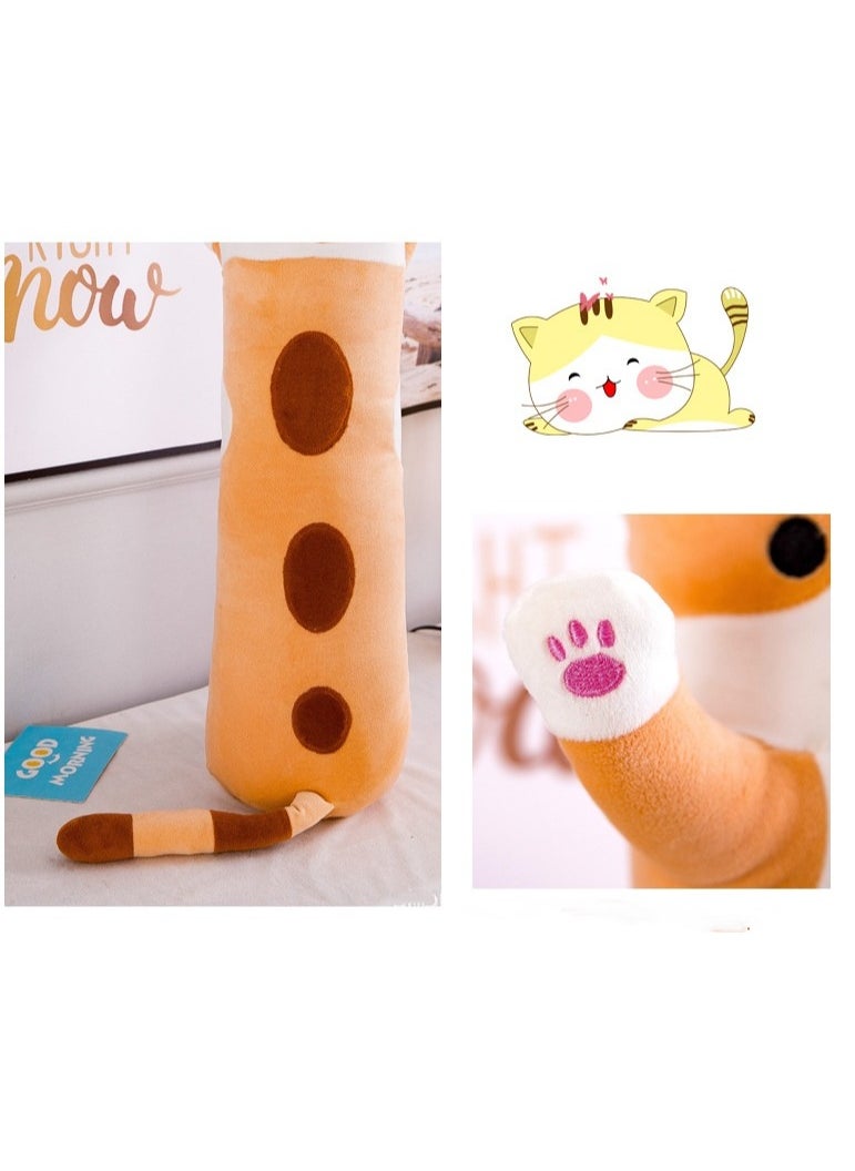 Y&D - Long Cat Plush Body Pillow,Lovely Cartoon Soft Stuffed Kitten Pillow Animals Kawaii Plushies, Squishy Body Pillow Plush Toys For Kids Girls Boys - Image 1