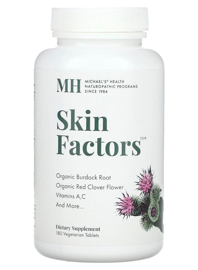 Michael's Naturopathic Skin Factors 180 Vegetarian Tablets