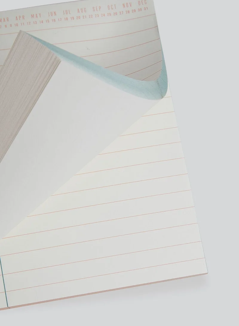 DesignWorks Ink Colorblock Notepad - Green & Peach