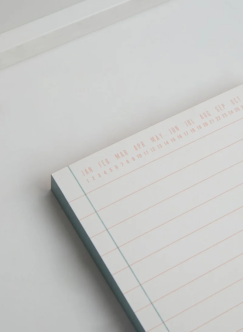 DesignWorks Ink Colorblock Notepad - Green & Peach