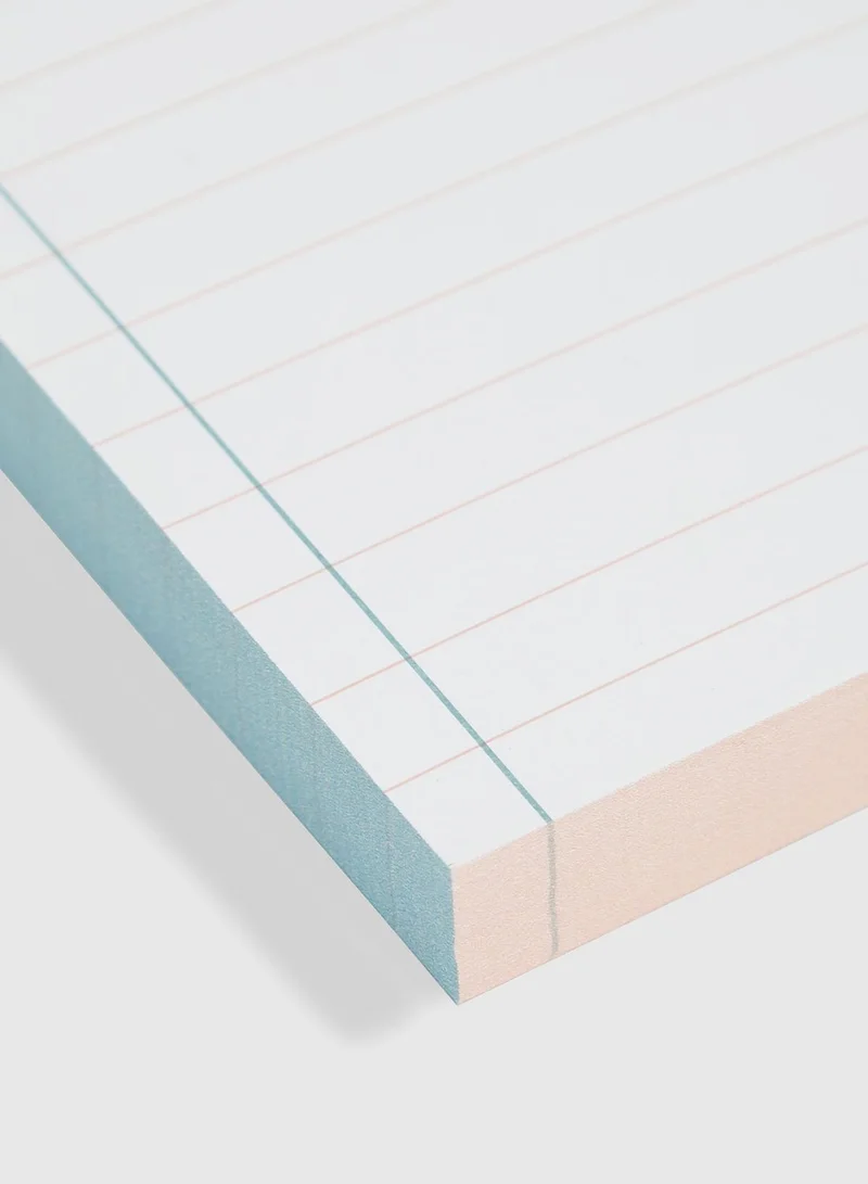 DesignWorks Ink Colorblock Notepad - Green & Peach