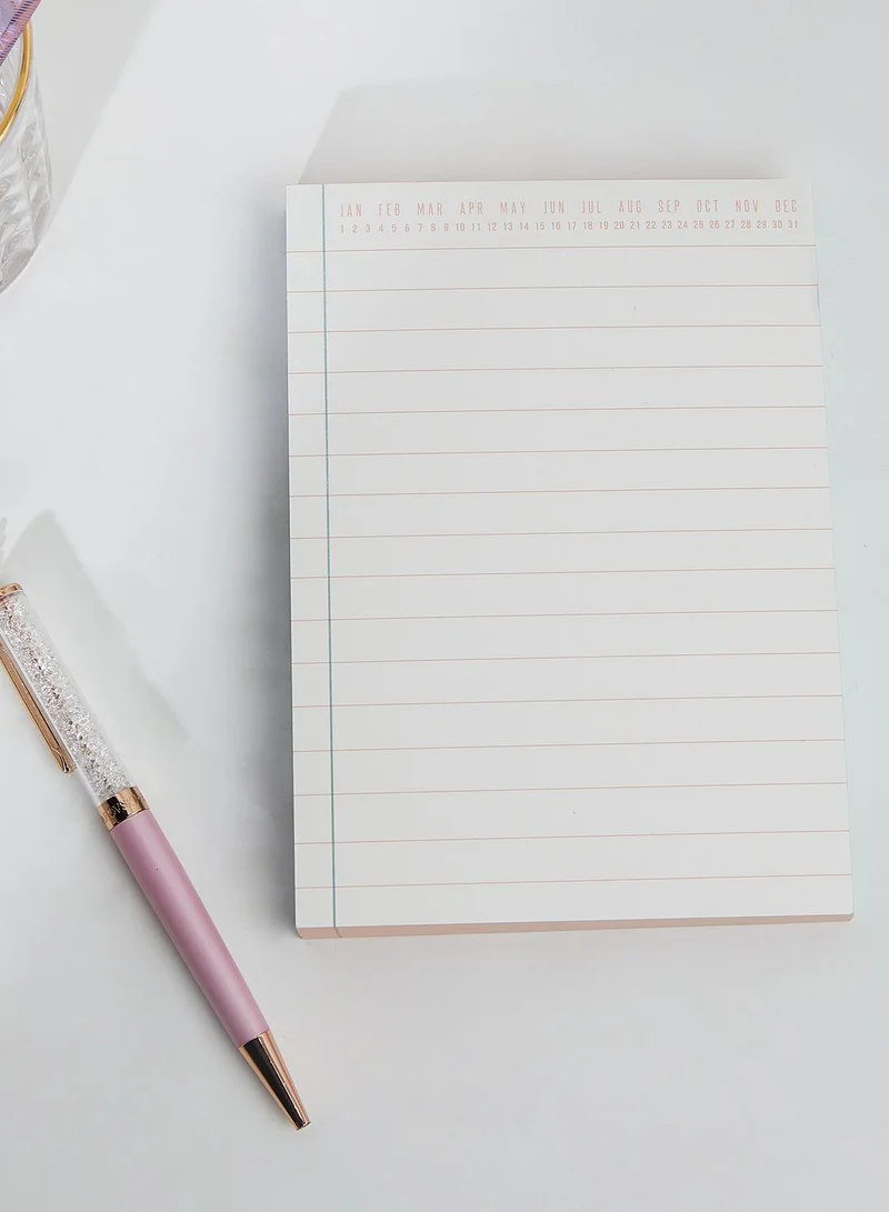 DesignWorks Ink Colorblock Notepad - Green & Peach
