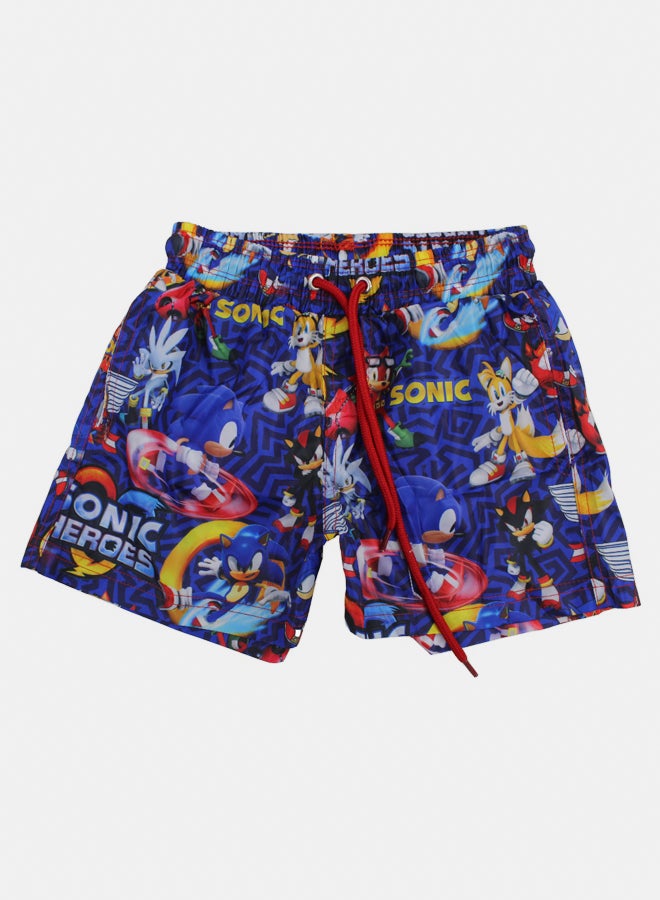 آي وير I.Wear شورت سباحة للأولاد - أزرق مع طباعة Sonic the Hedgehog  - Image 1
