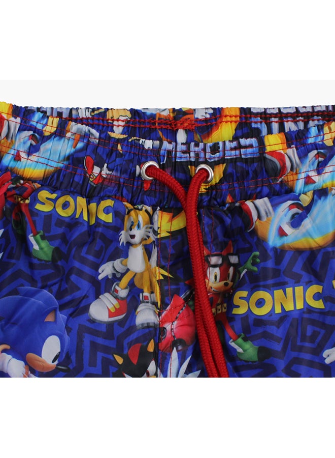 آي وير I.Wear شورت سباحة للأولاد - أزرق مع طباعة Sonic the Hedgehog  - Image 3