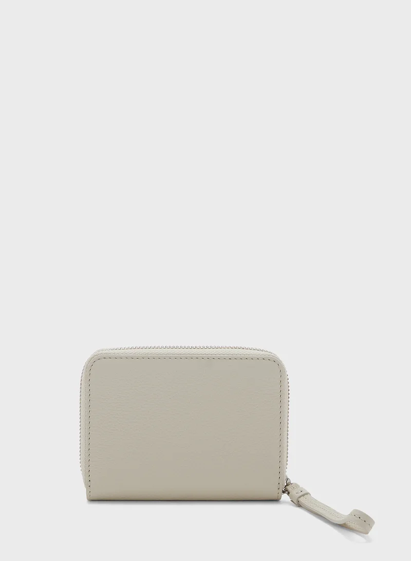 لاكوست Women's Mini City Court Grain Leather Wallet