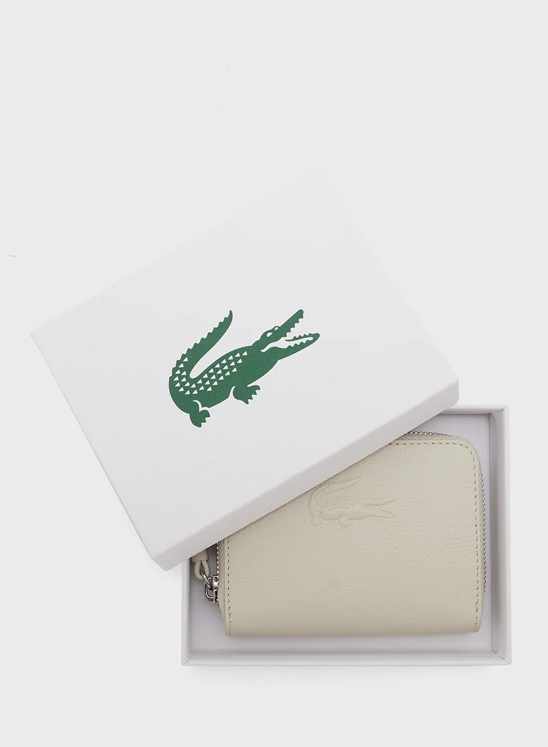 لاكوست Women's Mini City Court Grain Leather Wallet