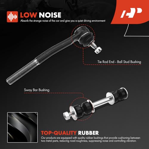 A-Premium Set of 8, Front Sway Bar Link, Inner Outer Tie Rod End, Compatible with Chevrolet Impala Caprice Astro 7 Cadillac Fleetwood & Buick Electra LeSabre & GMC Safari & Pontiac & Safari - Image 5