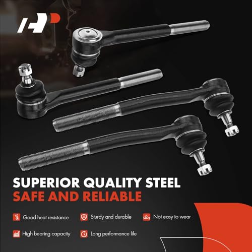 A-Premium Set of 8, Front Sway Bar Link, Inner Outer Tie Rod End, Compatible with Chevrolet Impala Caprice Astro 7 Cadillac Fleetwood & Buick Electra LeSabre & GMC Safari & Pontiac & Safari - Image 4