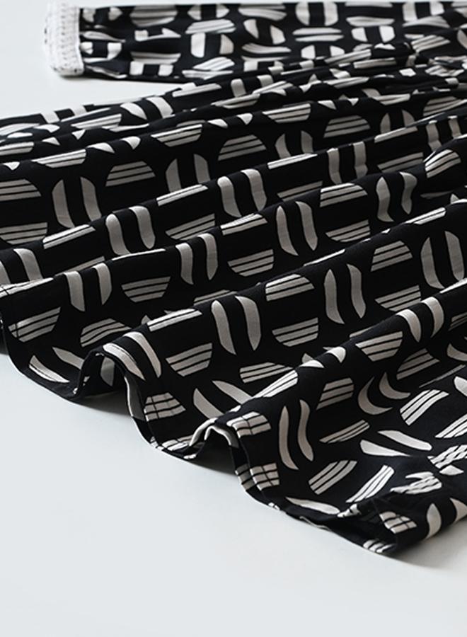 BELLA MODA Printed Long Sleeve Dress - Image 5