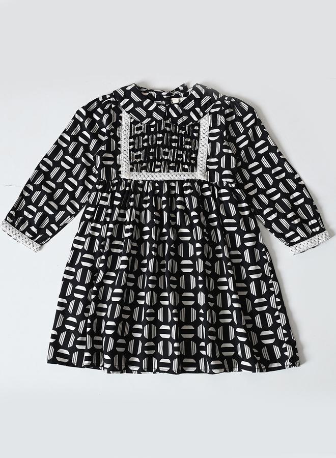 BELLA MODA Printed Long Sleeve Dress - Image 2