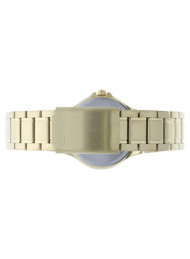 CASIO Women Stainless Steel Chronograph Watch LTP-V300G-7A - 34 mm - Gold - Image 2