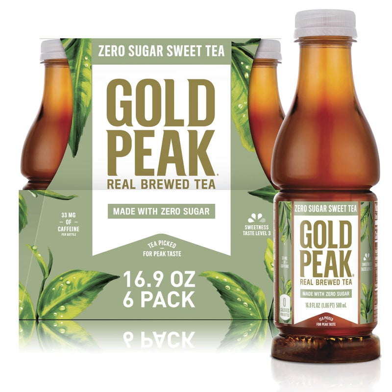 Gold Peak Tea, Diet Tea, 16.9 fl oz, 6 Pack - Image 1