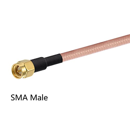 POBADY SMA Antenna Extension Cable SMA Male to SMA Male Pigtail Cable WLAN Antenna Cable RG400 10ft/3m for WiFi Wireless Network 2G 3G 4G Antenna Router GSM Bluetooth WLAN LAN - Image 2