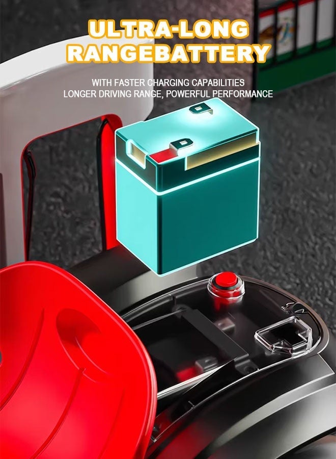 جساي تويز أطفال في سيارات الكارتينج يستطيع الطفل ركوب سيارات الكارتو أطفال سيارات الانجراف أطفال سيارات الكارتو ذات الأربع عجلات سيارات السباق - Image 3