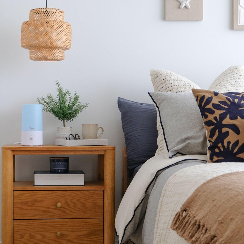 Crane Warm Mist Humidifier, Small Humidifier for Bedroom, Office, Vapor Pad Tray, Soothing Warm Mist Humidifiers For Bedroom, Relief for Dry Air, Quiet Operation, Auto Shut-Off, Desk Humidifiers - Image 3