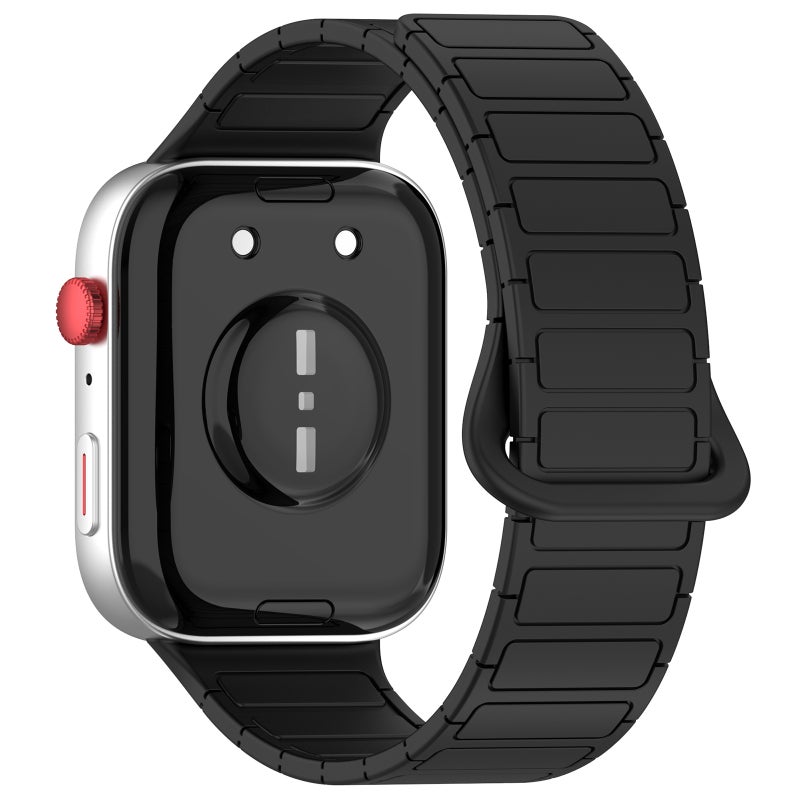 إيروريكس سوار ساعة هواوي واتش فيت 3 من السيليكون المغناطيسي ثنائي اللون (أسود) - Image 2