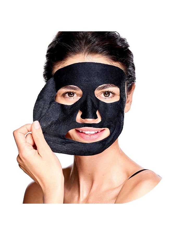 MASKING Diva Charcoal Facial Sheet Mask Combo; Natural Charcoal Sheet Mask ;Face Sheet Mask For Women Men Combo Pack Of 05 (100Ml/G)  - Image 3