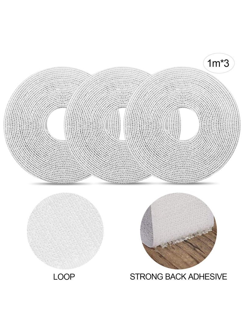 Oasisgalore Mosquito Net for Windows,3 Packs DIY Self-Adhesive Window Screen Mesh (1.3 * 1.5 m) with 3 Rolls White Tapes,Universal Transparent Mosquito Insect Screen Can Be Cut and Fit Without Drilling - Image 4