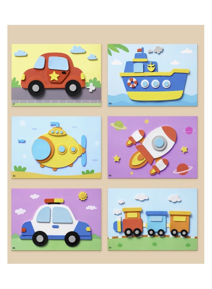 Beauenty Creative DIY for Kids 3D Sticker Fun - Transport - Image 1