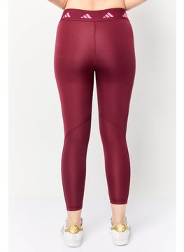 Adidas Women Sportswear Fit Training Leggings, Maroon  - Image 2