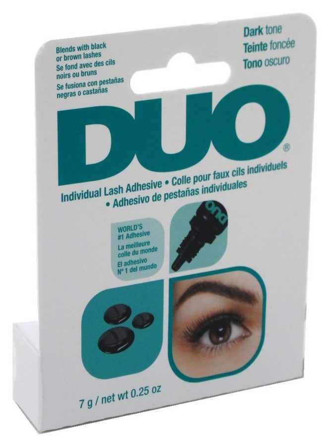 Duo Eyelash Individual Adhesive Dark Tone 0.25 Ounce (7ml) (2 Pack)