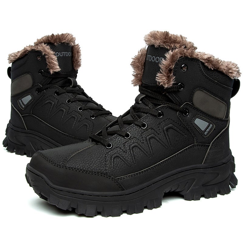 Sports Men'S One-Piece Drop Shipping Travel Cotton Shoes Snow Boots Outdoor Hiking Shoes Cotton Shoes For Men - Image 1