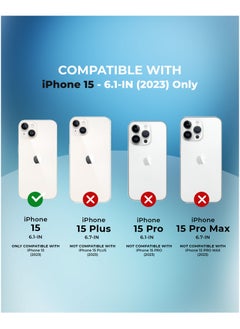 Raegr RAEGR iPhone 15 Case | Magnetic Case | Supports Mag-Safe Wireless Charging | Premium Soft Silicone MagFix Case/Cover Designed for iPhone 15 (2023) - Black RG10486  - Image 2