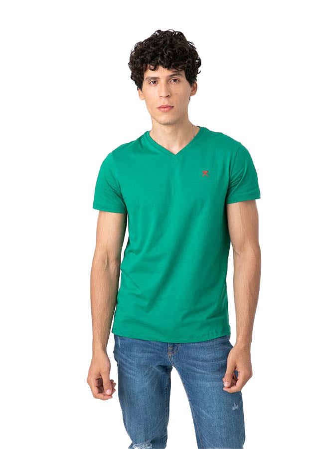 Marco Bergamo VNeck T-Shirt With Logo  - Image 2