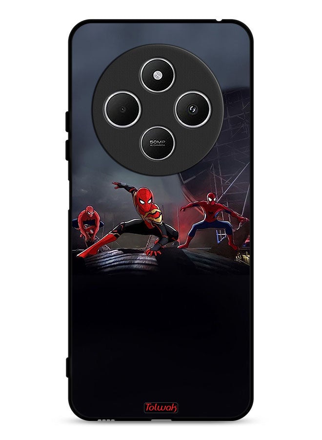 Tolwak Xiaomi Redmi 14R 5G Protective Case Cover Three Spiders - Image 1