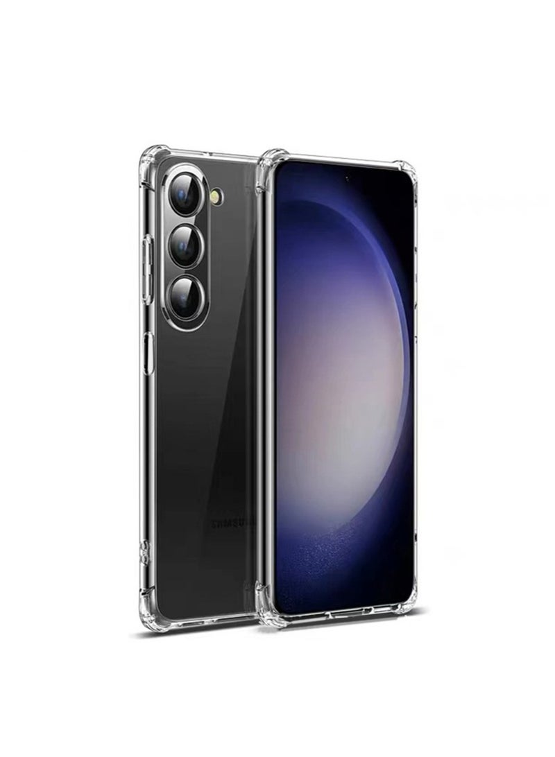 إكس ليفيل سامسونج جالاكسي A25 5G / A24 4G الهاتف المحمول حالة الغطاء ، شفافة تبو أربعة زاوية كيس الهواء المضادة للخدش حماية الغطاء الخلفي شفافة لينة واقية من الصدمات حامي الغبار حماية مريحة - Image 1