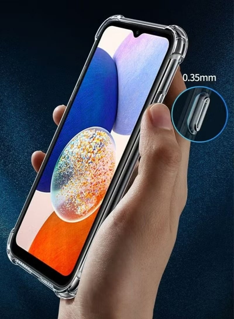 إكس ليفيل سامسونج جالاكسي A25 5G / A24 4G الهاتف المحمول حالة الغطاء ، شفافة تبو أربعة زاوية كيس الهواء المضادة للخدش حماية الغطاء الخلفي شفافة لينة واقية من الصدمات حامي الغبار حماية مريحة - Image 5