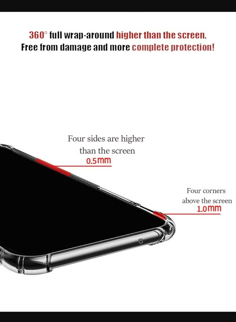 إكس ليفيل سامسونج جالاكسي A25 5G / A24 4G الهاتف المحمول حالة الغطاء ، شفافة تبو أربعة زاوية كيس الهواء المضادة للخدش حماية الغطاء الخلفي شفافة لينة واقية من الصدمات حامي الغبار حماية مريحة - Image 2