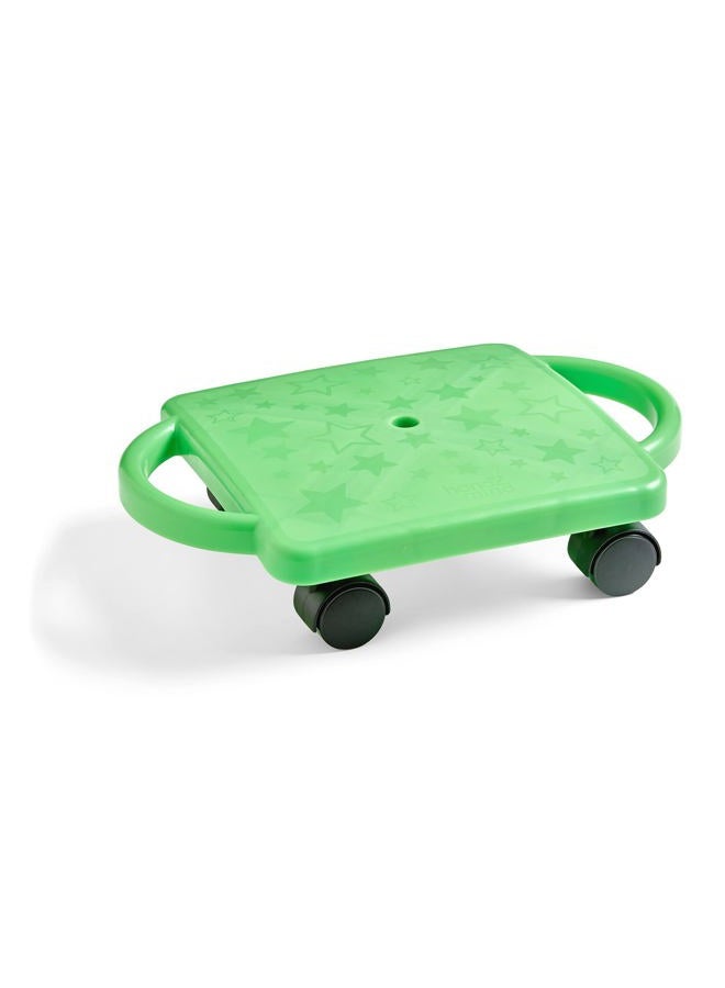hand2mind Green Indoor Scooter Board with Handles, Gym Scooters for Kids, Recess Toys, PE Equipment for Elementary School, Kids Indoor Play Equipment, Floor Scooter, Kids Sports Activities 0 - Image 1