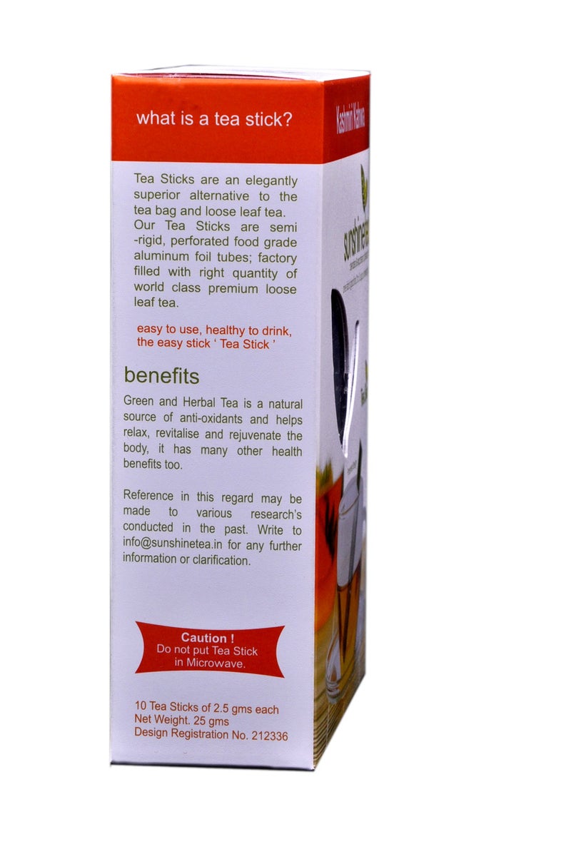 Sunshine Tea Sunshine Kashmiri Kahwa Tea - 10 Tea Sticks - Image 3