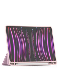 Terra iPad Terra Cover for Apple iPad 5/4/10.9 Air with Smart Pencil Holder Slim Smart Cover with Fabric Kickstand Pink  - Image 2