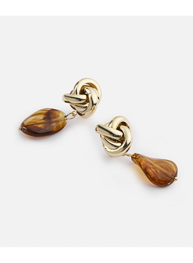 Ipekyol Earrings With Contrast Resin  - Image 1