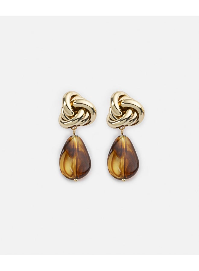 Ipekyol Earrings With Contrast Resin  - Image 2