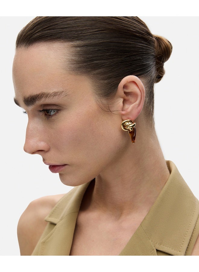Ipekyol Earrings With Contrast Resin  - Image 3