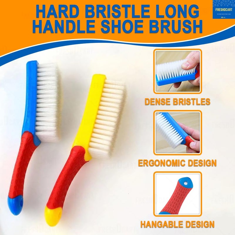 FreshDcart FreshDcart FDCA600 Heavy Duty Bristle Brush Tile Brush Carpet Cleaning Brush Scrub Brush with Comfort Grip for Shoes,Sink Carpet Floor, Bathroom Cleaning (Multicolor,Pack of 1) - Image 3