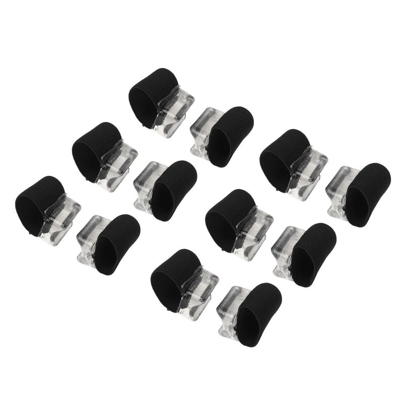 6 Pairs Toe Spacers Separators Soft Flexible Skin Friendly Overlapping Bunion Corrector for Men and Women L - Image 1