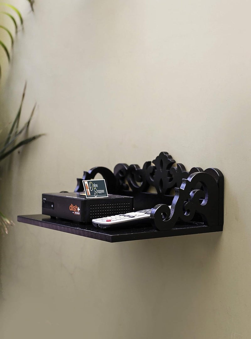 Onlineshoppee Beautiful Design AFR2937 Set Top Box Shelf Black
