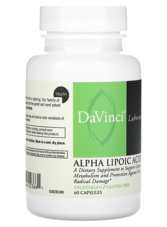 DaVinci Laboratories Alpha Lipoic Acid 300 300 mg  60 Capsules - Image 2