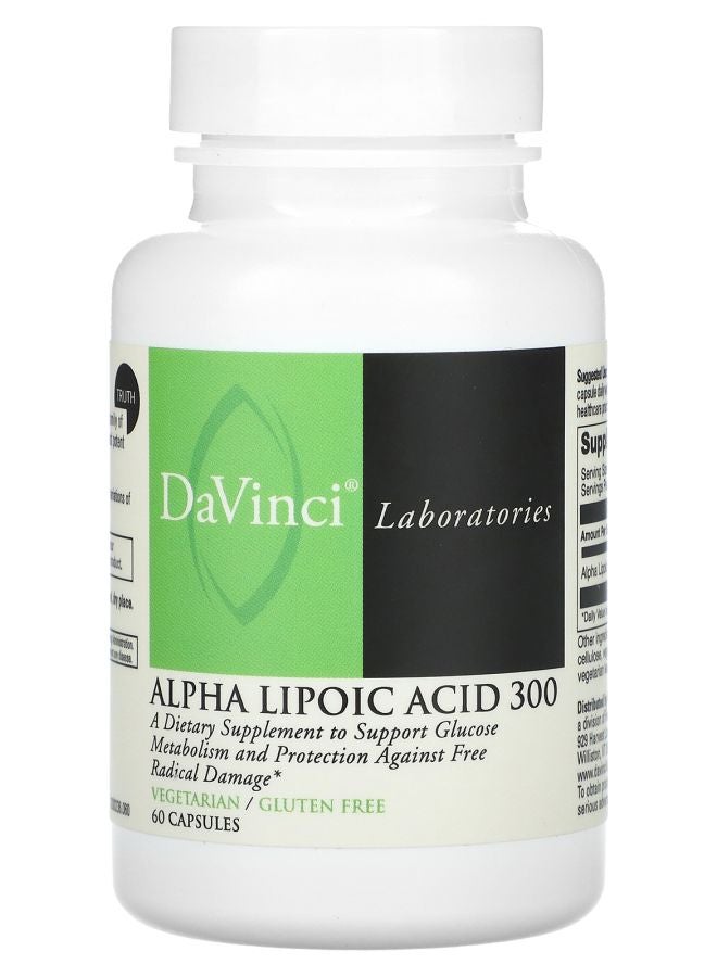 DaVinci Laboratories Alpha Lipoic Acid 300 300 mg  60 Capsules - Image 1