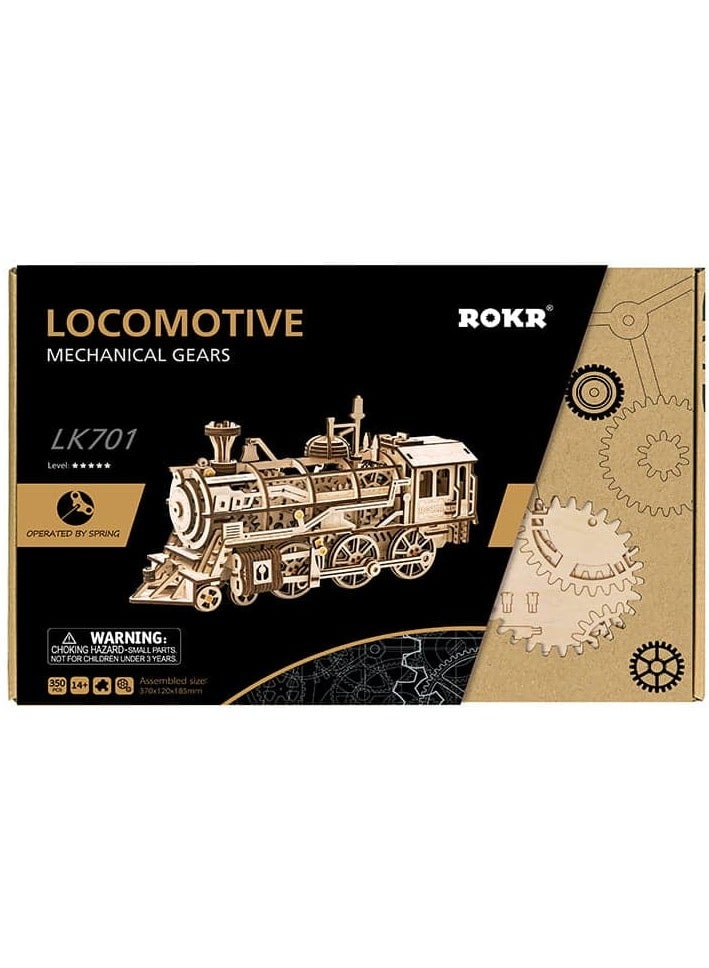ROKR 3D Wooden Puzzle-Self Propelled Mechanical (Locomotive) - Image 4