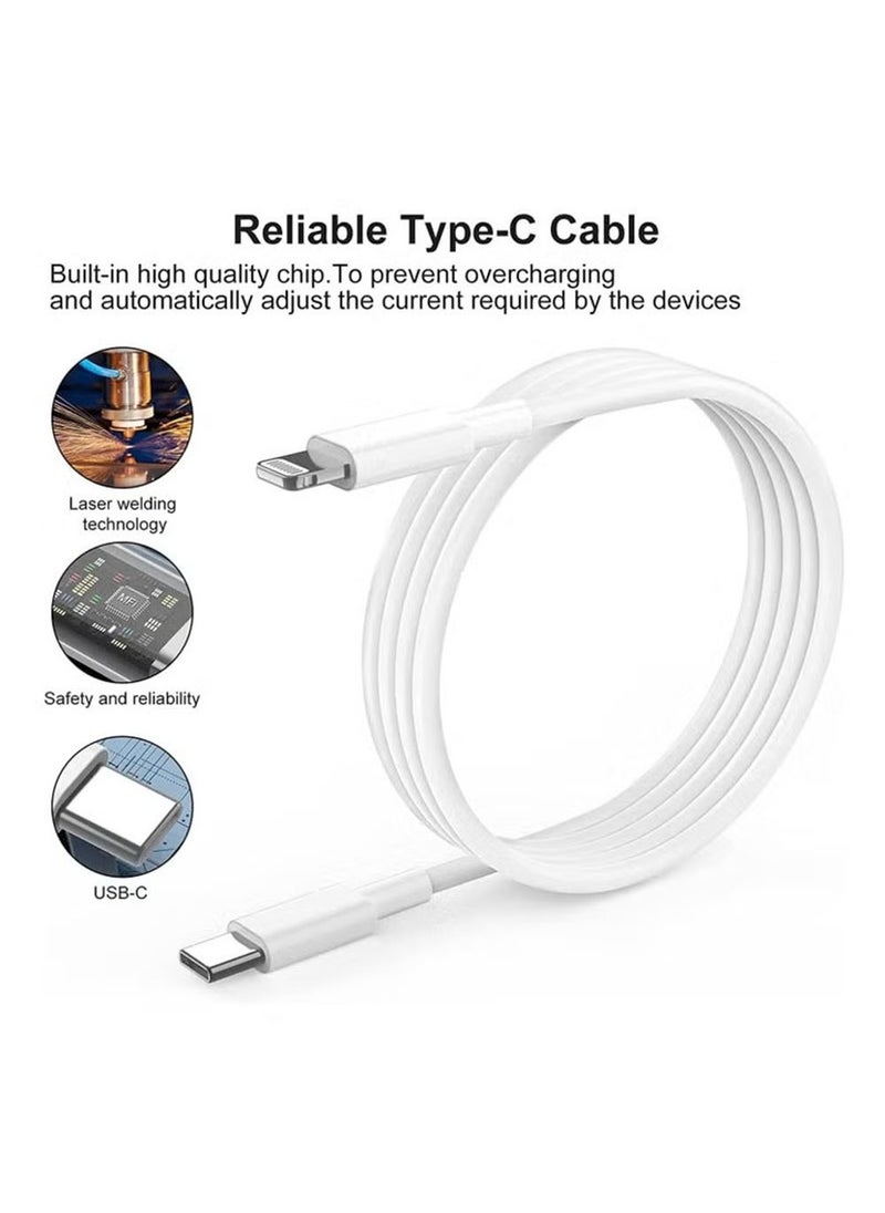 Generic iPhone 20W Fast Charger | USB C Wall Fast Charger with USB C to Lightning Cable for iPhone 16 15 14 13 12 11 Pro Max Plus Mini, iPad, AirPods, MacBook Air  - Image 4