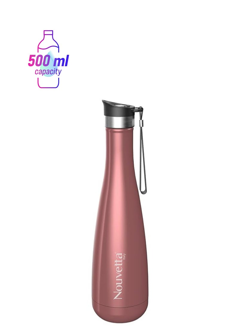 Atlasware Nouvetta | Luft Double Wall Bottle 500 ML - Pink Metallic  - Image 1