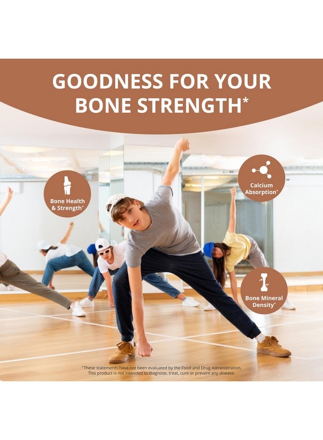 NuBest Bone Xtra - Vegan Bone Strength Formula for Stronger Bones, Plant-Based Calcium from Marine Algae, Vitamins D3, Vitamin K2, Magnesium, Phosphorus & More for Teens, Adults - 120 Caps | 1 Month Supply - Image 2