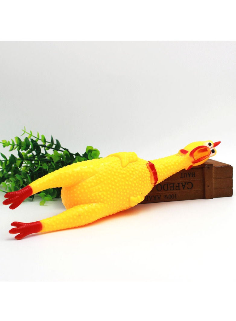 6 Pieces of Glowing Chicken Squeeze Screaming Squawking Toy - Image 2